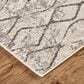 Feizy Kano 6"7" x 9"6" Sand and Charcoal Area Rug, , large