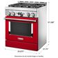 KitchenAid 4.1 Cu. Ft. Freestanding Gas Range with True Convection in Passion Red, , large