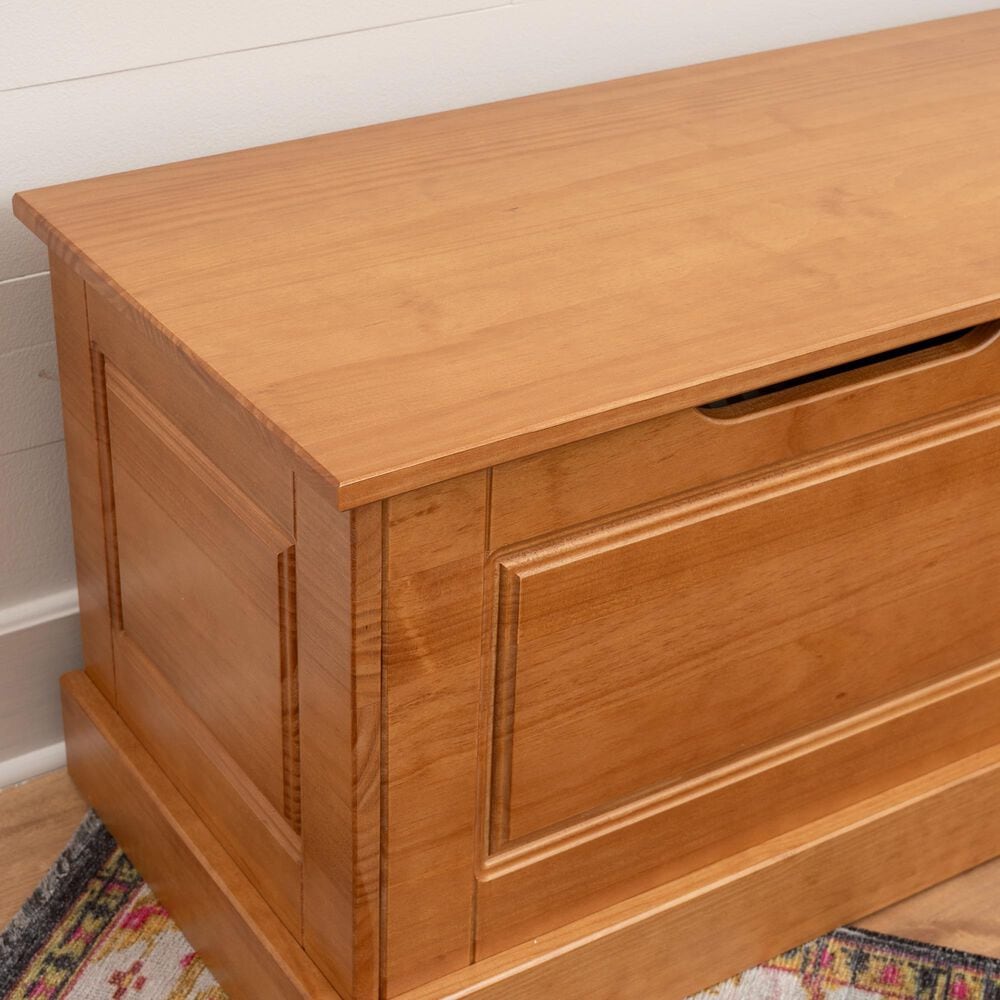 Linon Home Decor Tobin Backless Nook in Caramel, , large