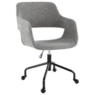 Lumisource Margarite Adjustable Office Chair in Grey, , large