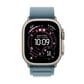 Apple Watch Ultra 3 (GPS+Cellular) 49mm Titanium Case with Light Blue Alpine Loop - Small - (2025), , large