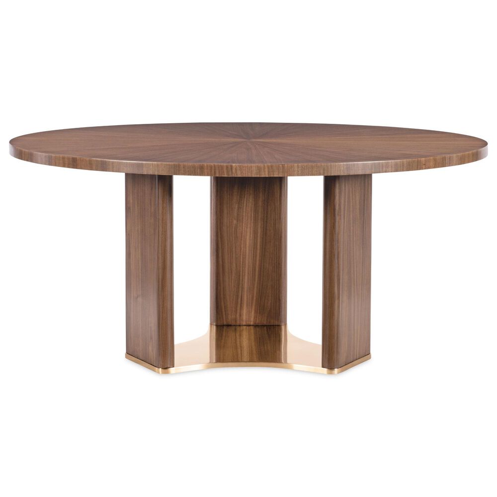 Hooker Furniture Eleana 5-Piece Round Dining Set in Light Caramel, , large