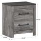 Ashley Bronyan 2-Drawer Nightstand in Dark Gray, , large