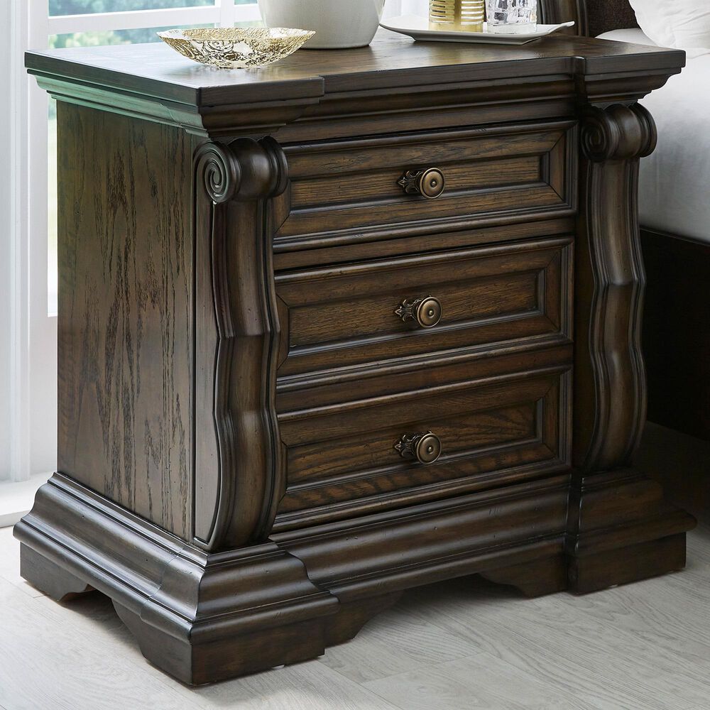 Millenium Maylee 2-Drawer Nightstand in Dark Brown, , large