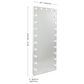 Impressions Vanity Hollywood Glow Vanity Full Length Mirror in Glossy White, , large
