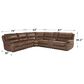 Crystal City Lehi 6-Piece Manual Reclining Sectional in Brindle, , large