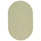 Nourison Courtyard Ivory and Green 5" x 8" Oval Indoor/Outdoor Area Rug, , large