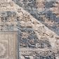 Safavieh Oregon 6"7" x 9" Ivory and Blue Area Rug, , large