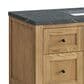James Martin Vanities Breckenridge 48" Single Bathroom Vanity in Light Natural Oak with 3 cm Parisien Bleu Quartz Top and Rectangular Sink, , large