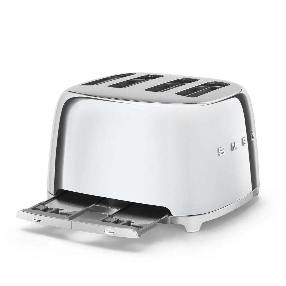 SMEG Retro 4x4 Toaster, Sl Steel, , large