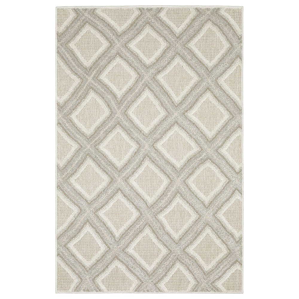 Oriental Weavers Tangier TAN04 6"7" x 9"6" Grey Area Rug, , large