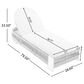 Hearth and Haven 3-Piece Outdoor Rope Chaise Lounge Set with Grey Side Table in Beige, , large