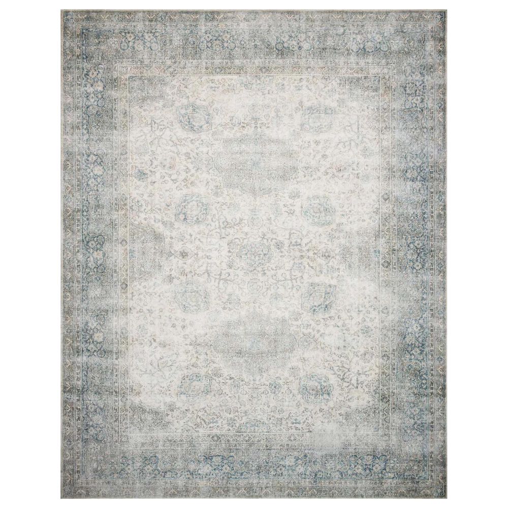 Magnolia Home Lucca 10 x 13 Mist and Ivory Area Rug, , large