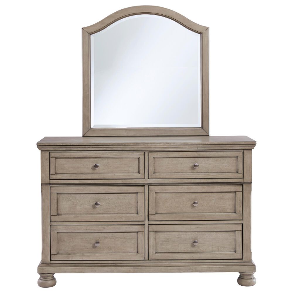 Signature Design by Ashley Lettner Youth Dresser &amp; Mirror in Light Gray, , large