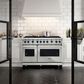 Viking Range 48" Freestanding Dual Fuel Range with 8 Burners in Stainless Steel, , large