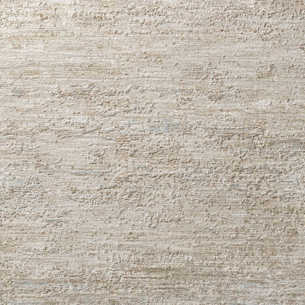 Surya Masterpiece Medium Gray, Light Gray, Cream and Ice Blue 7&#39;10&quot; Round Area Rug, , large