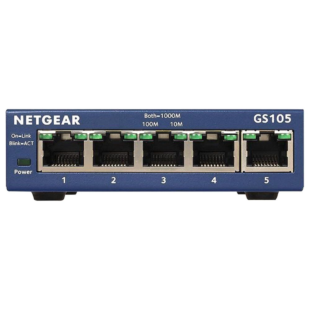 NETGEAR 5-Port Gigabit Ethernet Unmanaged Switch in Blue, , large