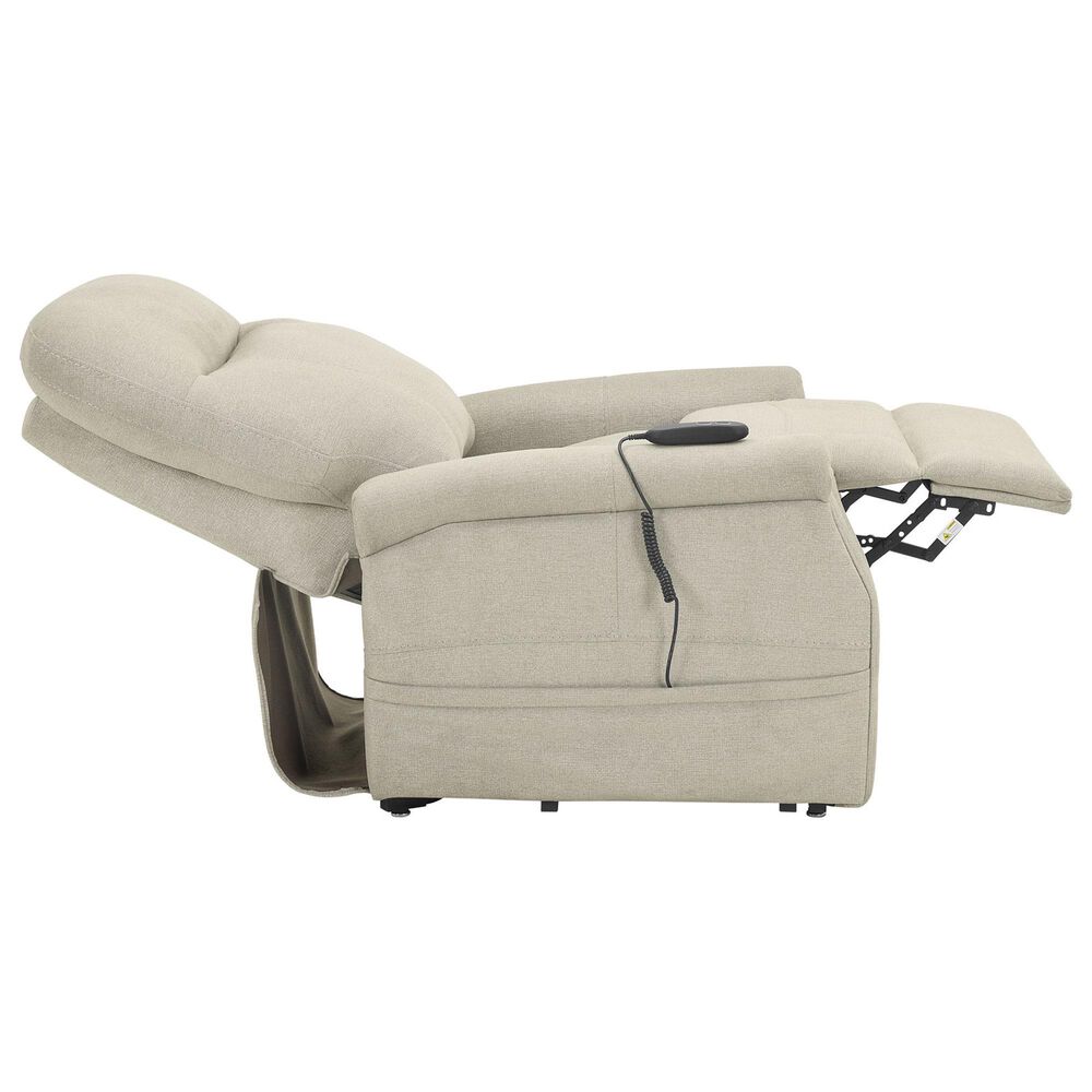 Steve Silver Rhodes Power Lift Recliner in Aspen Khaki, , large