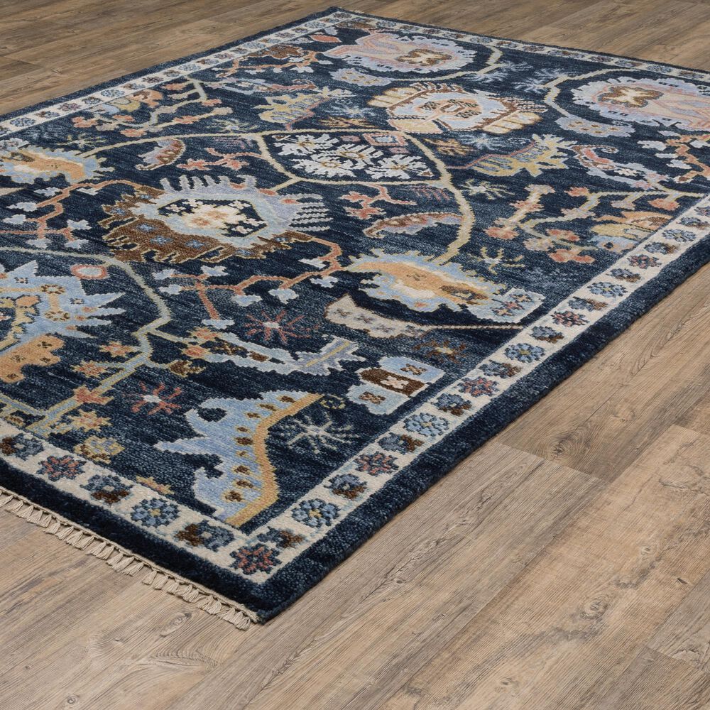 Oriental Weavers Majorca MAJ02 Blue and Multicolor 8&#39; x 10&#39; Area Rug, , large
