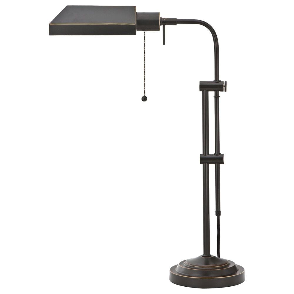 Cal Lighting Pharmacy Table Lamp with Adjust Pole in Dark Bronze, , large