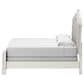 Millenium Arlendyne King Upholstered Bed with 2 Nightstands in Antique White, , large