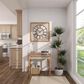 Maple and Jade 29" Wall Clock in Distressed White and Brown, , large