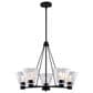 Vaxcel Lighting Dalton 5-Light Round Chandelier in Matte Black, , large