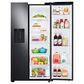 Samsung 27.4 Cu. Ft. Large Capacity Side by Side Refrigerator in Black Stainless Steel, , large
