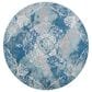 Safavieh Aria 6"6" Round Light Blue and Ivory Area Rug, , large