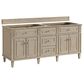 James Martin Vanities Lorelai 72" Double Vanity in Whitewashed Oak with 3 cm Lime Delight Quartz Top, , large
