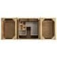 James Martin Vanities Hudson 60" Single Bathroom Vanity in Light Natural Oak with 3 cm White Zeus Quartz Top and Rectangular Sink, , large