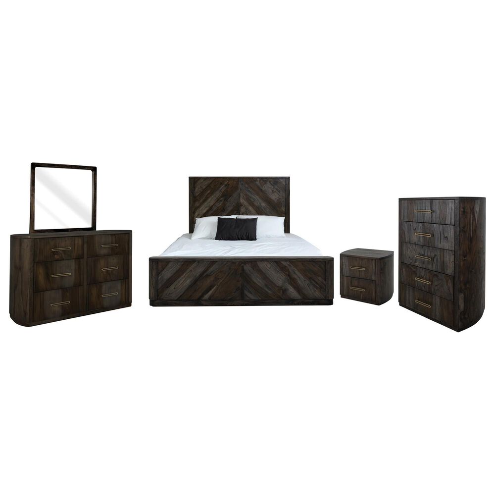 Fallridge Balam 5-Piece King Platform Bedroom Set in Black, , large