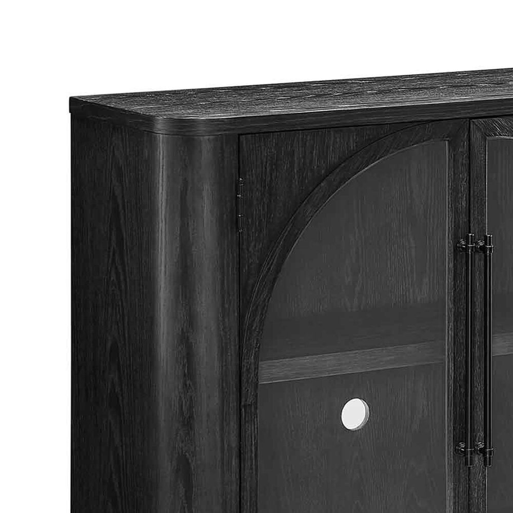 Wycliff Bay Harper 70&quot; Large TV Stand in Black, , large