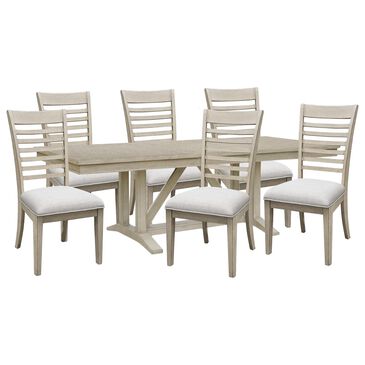 Samuel Lawrence Gramercy 7-Piece Dining Set in Driftwood, , large