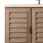 James Martin Vanities Portland 48" Single Bathroom Vanity in Whitewashed Walnut with 3 cm Eternal Marfil Quartz Top and Rectangular Sink, , large