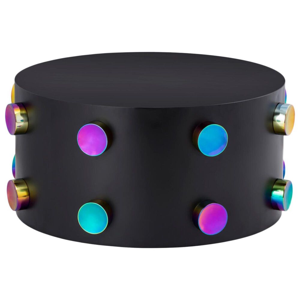 Tov Furniture Rockstar Coffee Table in Black and Multi Color, , large