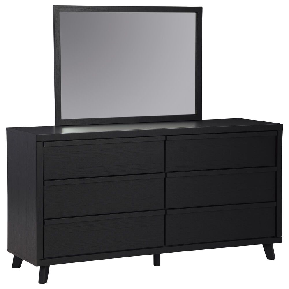 Ashley Danziar 5-Piece Queen Bedroom Set in Matte Black, , large