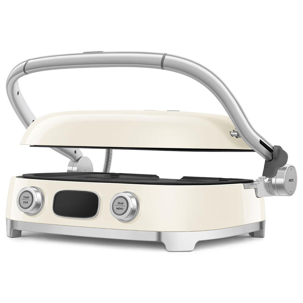 SMEG 19" Retro Style Multi-Use Grill in Cream, , large