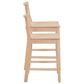 Linon Home Decor Devin Counter Stool in Unfinished (Set of 2), , large