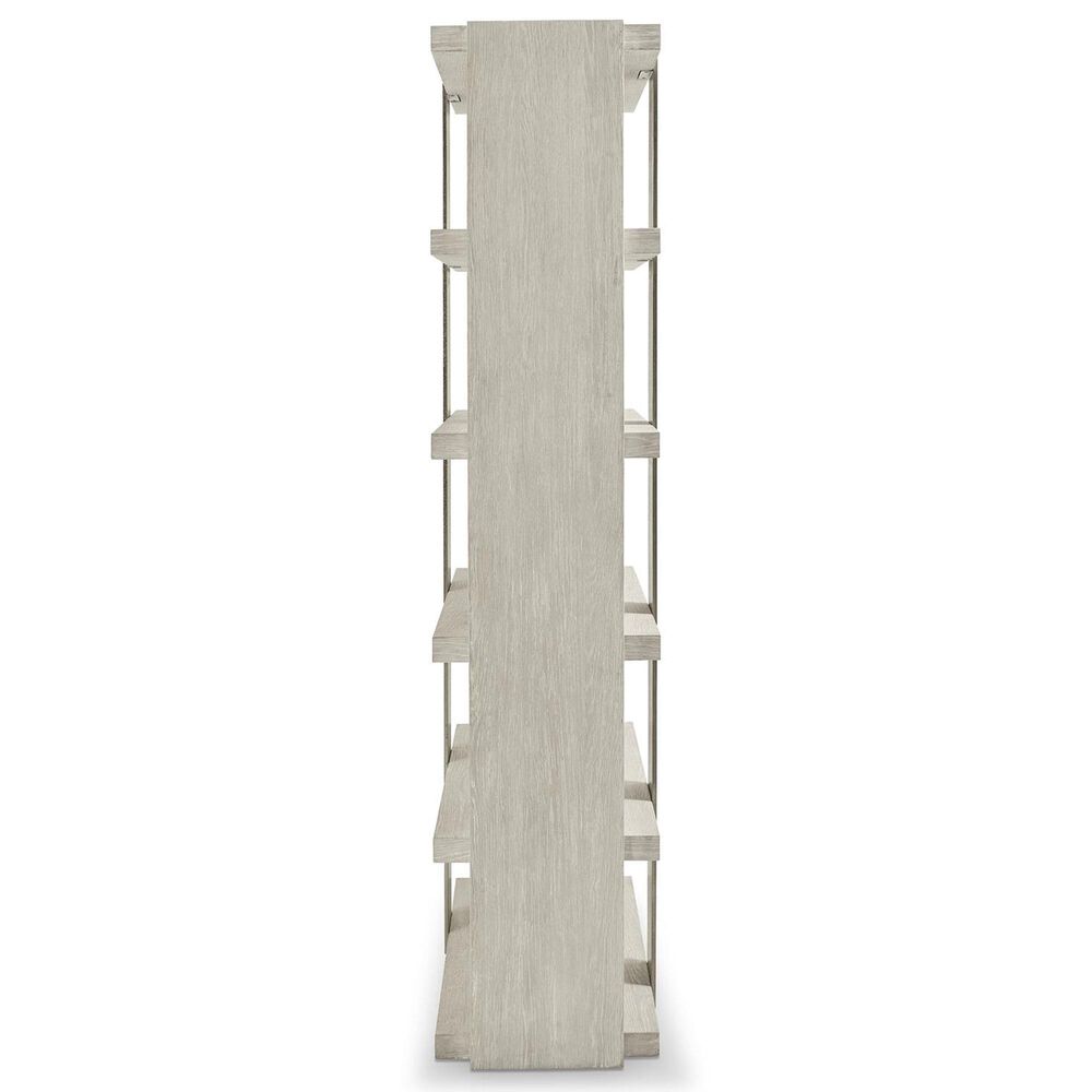 Bernhardt Tempo 5-Shelf Etagere in Larza and Satin Nickel, , large