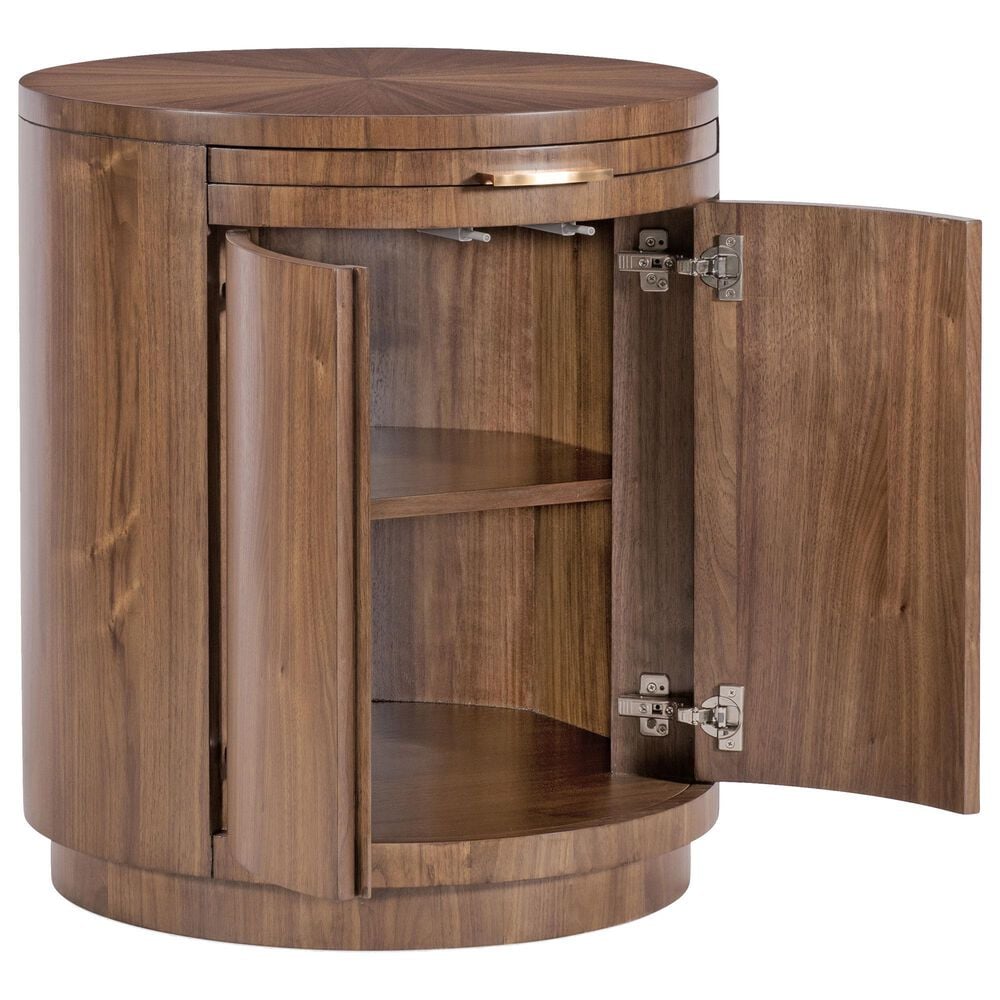 Hooker Furniture Eleana Round Nightstand in Light Caramel, , large