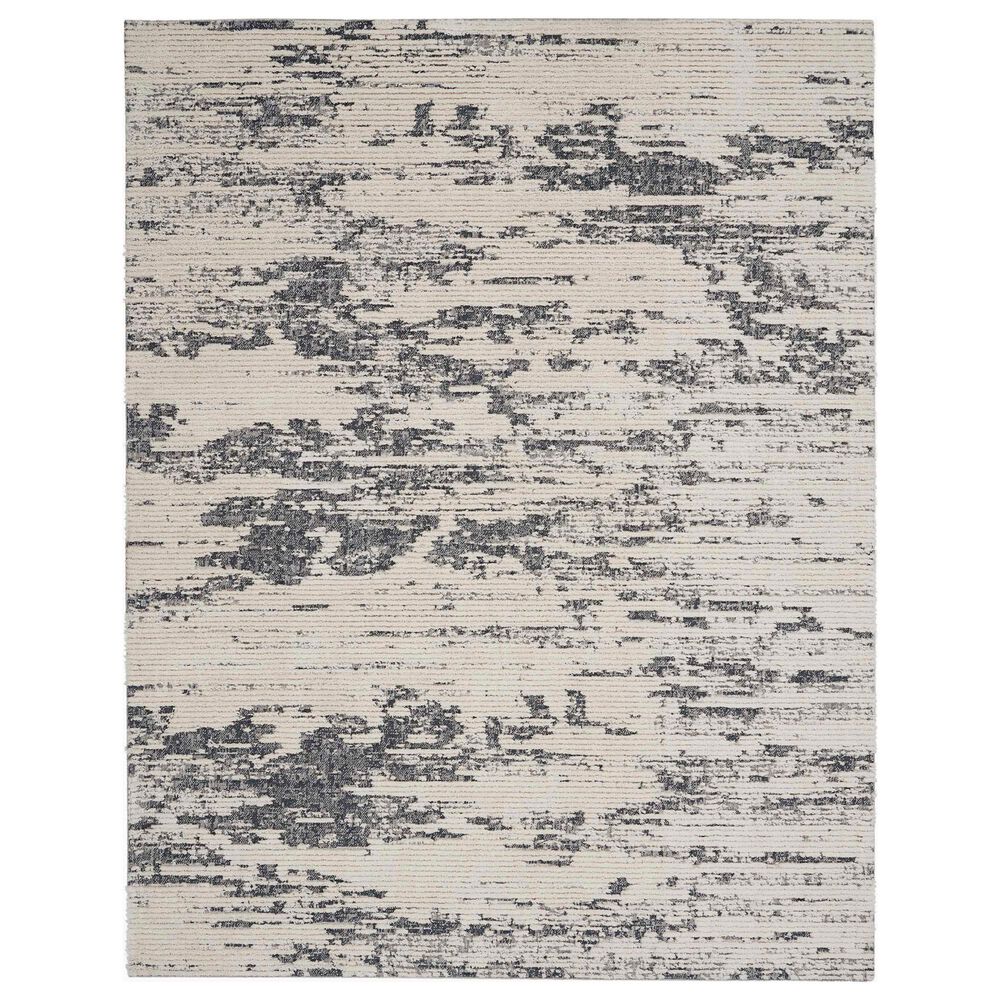 Nourison Zermatt 8" x 10" Ivory and Blue Area Rug, , large