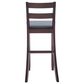Linon Home Decor Torino Soho Bar Stool in Merlot, , large