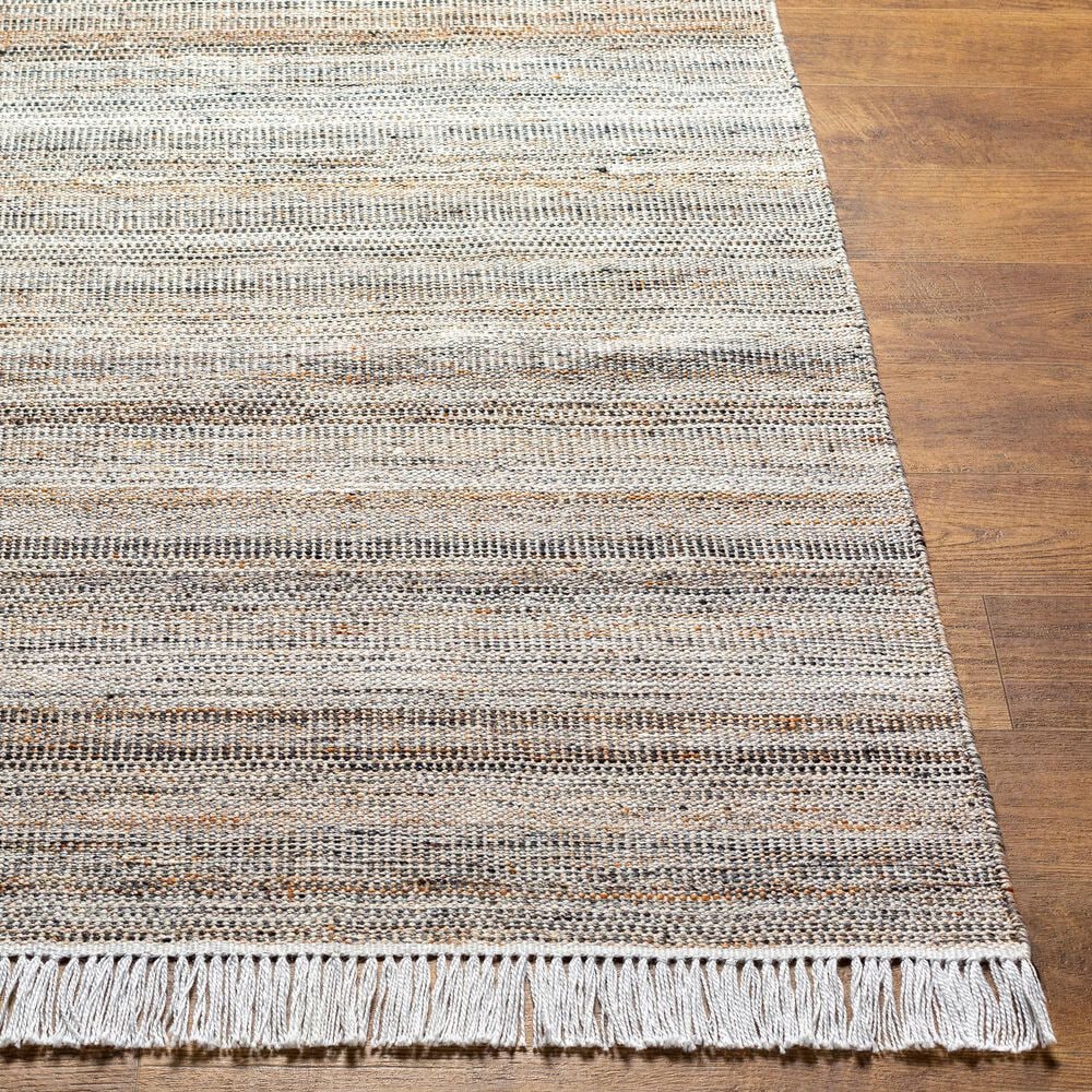 Surya Lily 2&#39;6&quot; x 8&#39; Light Beige, Caramel, Charcoal and Off-White Indoor/Outdoor Runner, , large