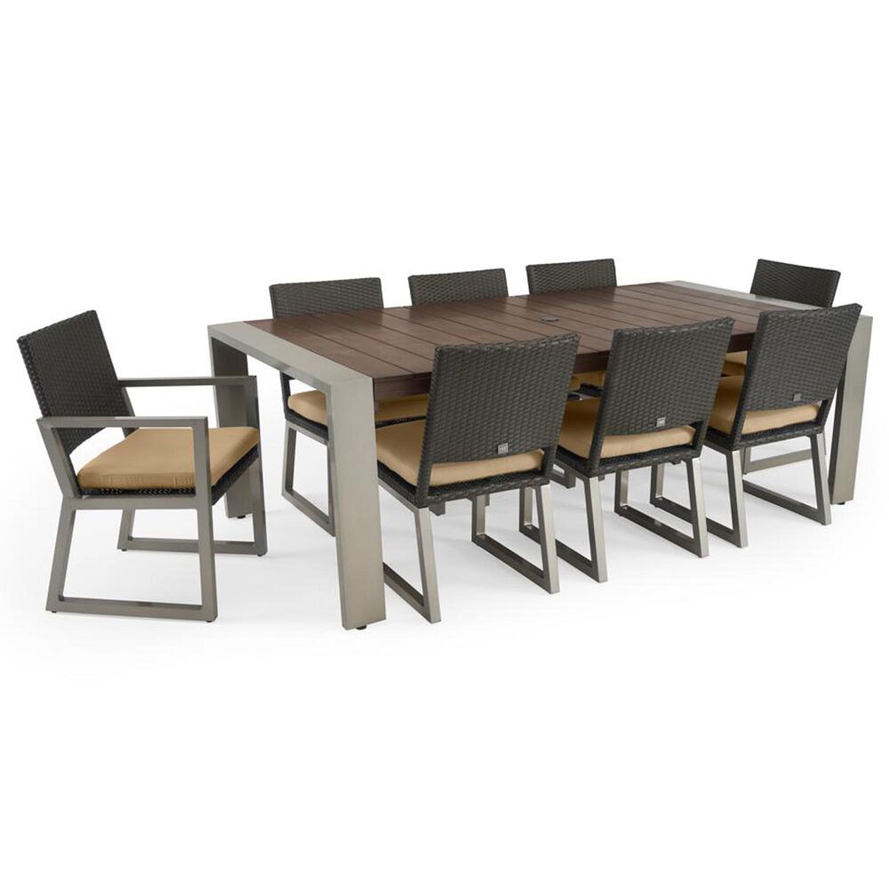 RST Brands Milo 9-Piece Sunbrella Patio Dining Set in Maxim Beige, , large