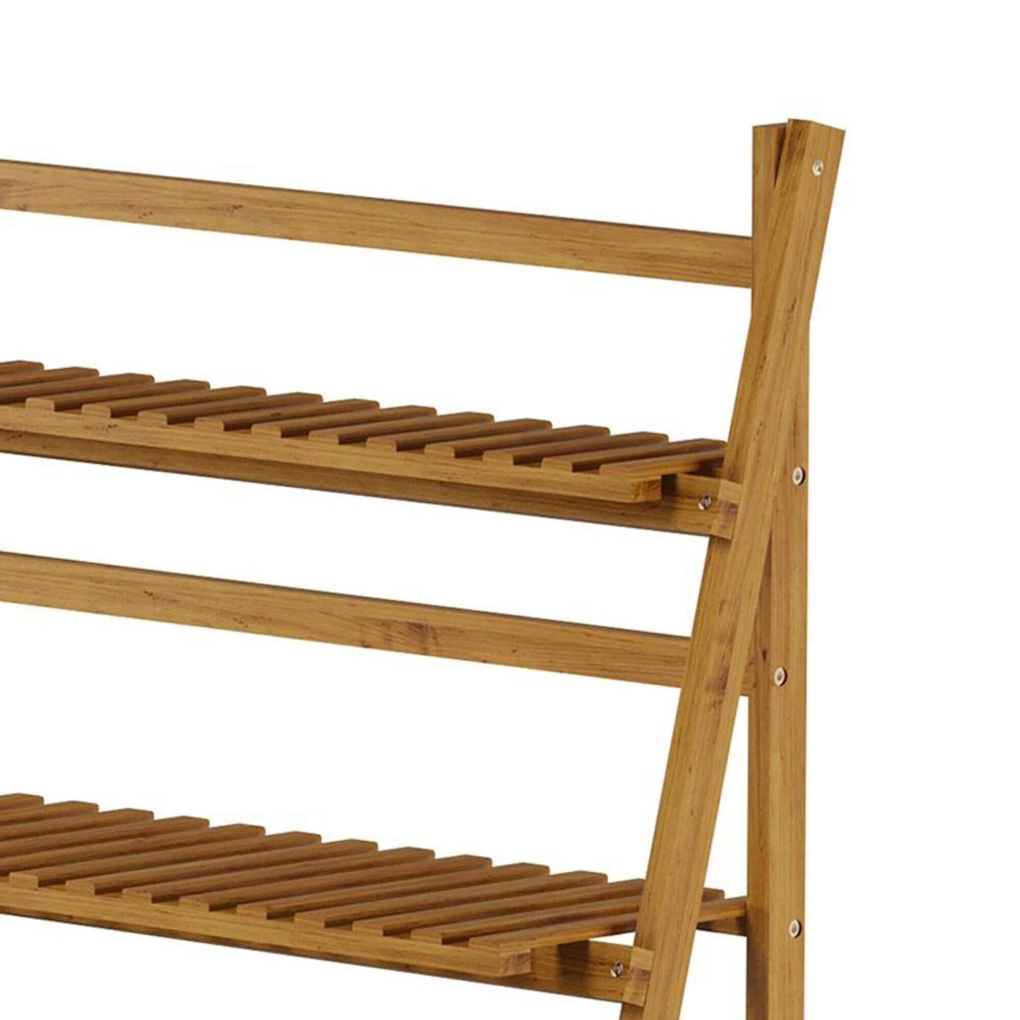 Timberlake Pure Garden 4-Tier Plant Stand in Natural Wood