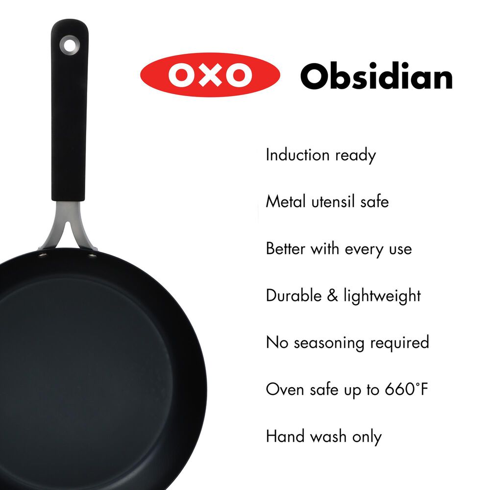 Green Pan Obsidian 8" Open Frypan with Silicone Sleeve in Black, , large