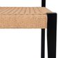 Linon Home Decor Cadence Side Chair with Woven Rope Seat in Black, , large
