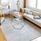 Surya Aisha 7"10" x 10"3" Gray and Off-White Area Rug, , large