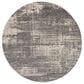 Nourison Rush CK953 6" Round Grey and Beige Area Rug, , large